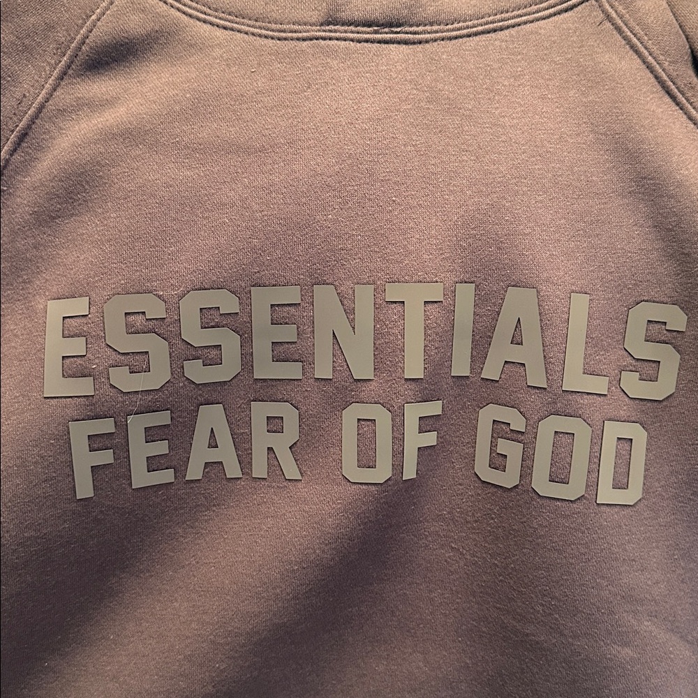 Essentials Fear Of God Hoodie PLUM
